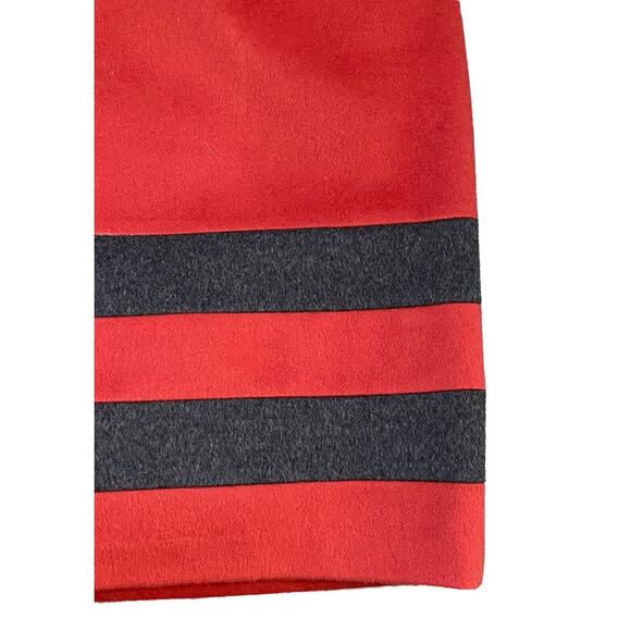 Size 12 J.‎ McLaughlin Skirt Gray Orange Stripe Cashmere Wool Blend Classic Line - Picture 2 of 6